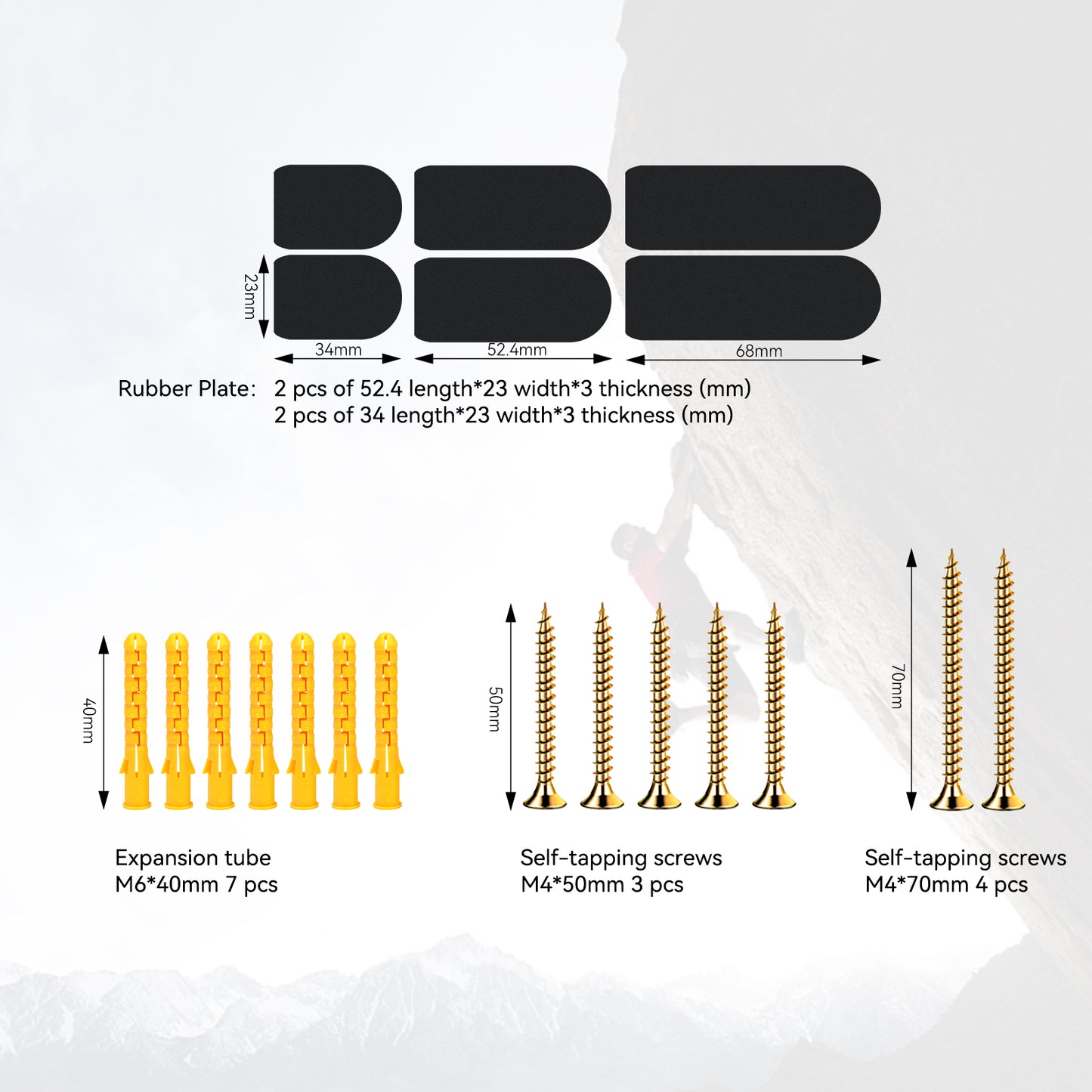 Hangboard Rock Climbing Hangboard with Phone Holder, Band Holder, Jugs, Cracks, Pinches, Pockets, Edges and Slopes; Wood Hang Board for Climbing