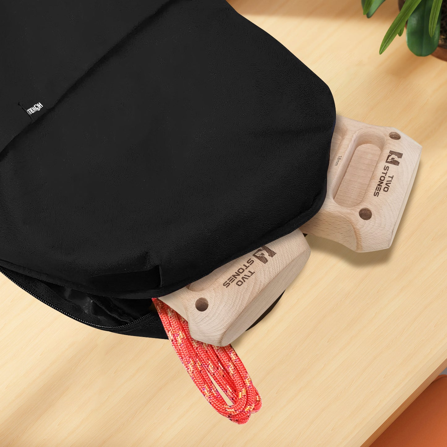 TWO STONES Best Rock Climbing Hangboard | Portable Hangboards | Wooden Hanging Board as Gifts for Rock Climbers
