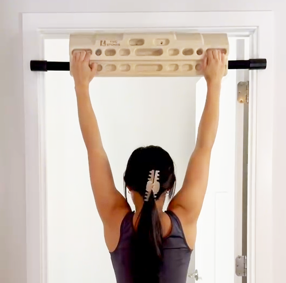Hangboard Rock Climbing Hangboard for Doorway; Hang Boards for Climbing Training as Climbing Fingerboard in Door with Phone Holder