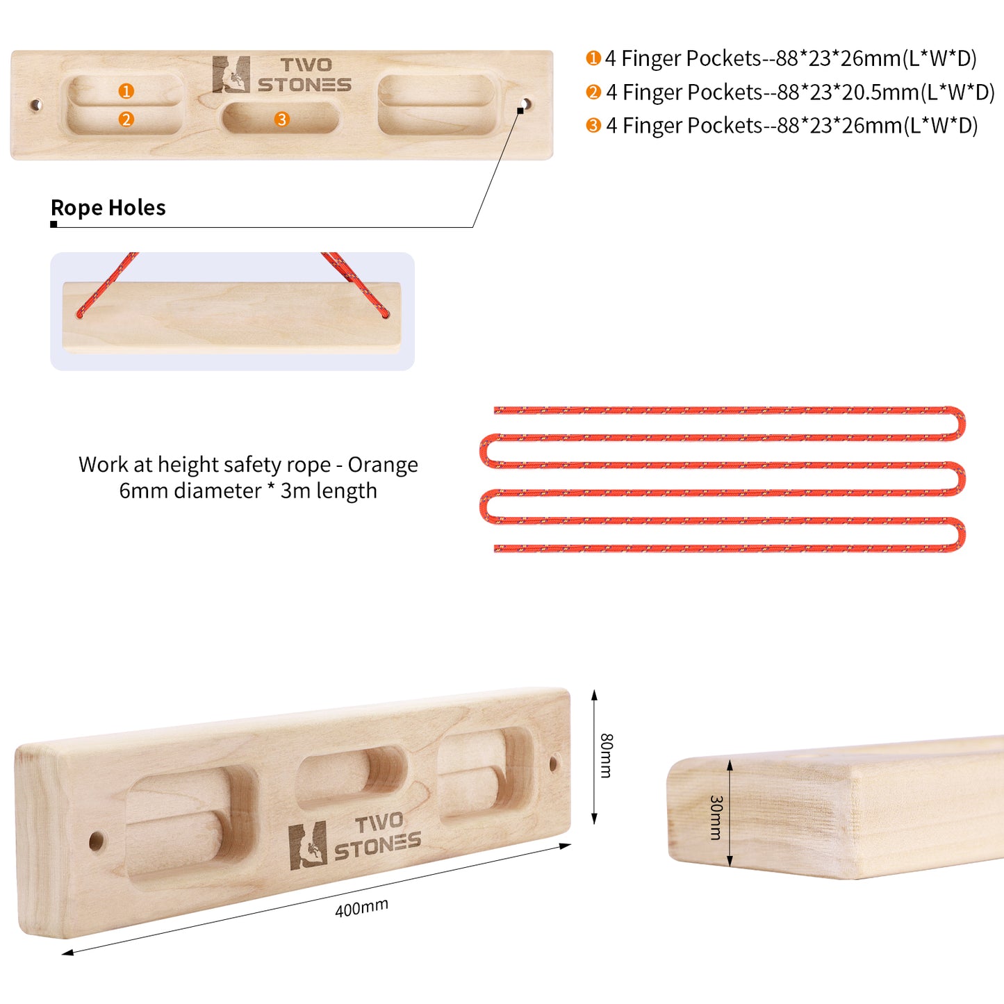 Best Rock Climbing Hangboard | Portable Hangboards | Wooden Hanging Board as Gifts for Rock Climbers