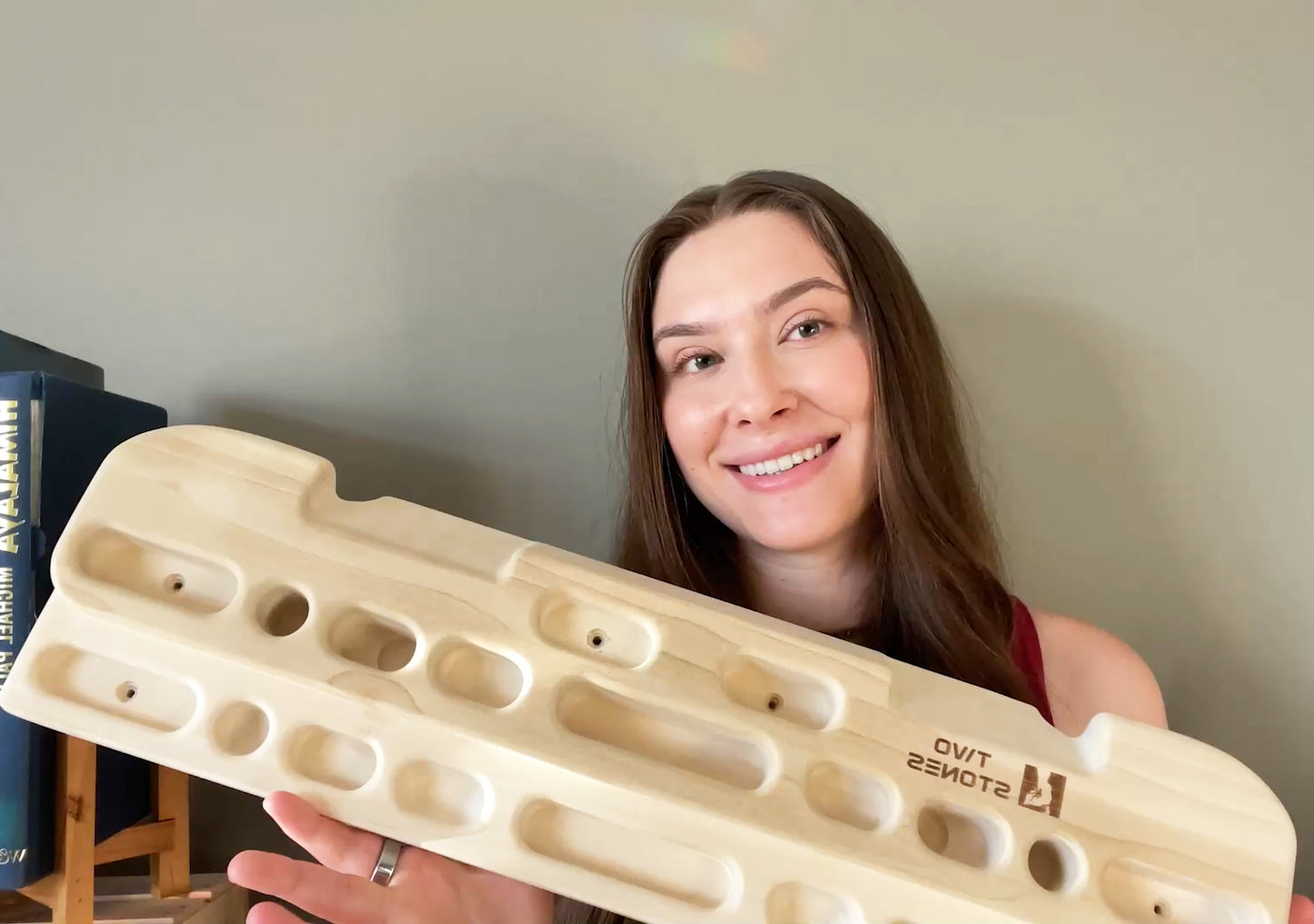 Best Rock Climbing Hangboard | Wooden Climbing Hang Board | Doorway Hanging Board as Gifts for Rock Climbers