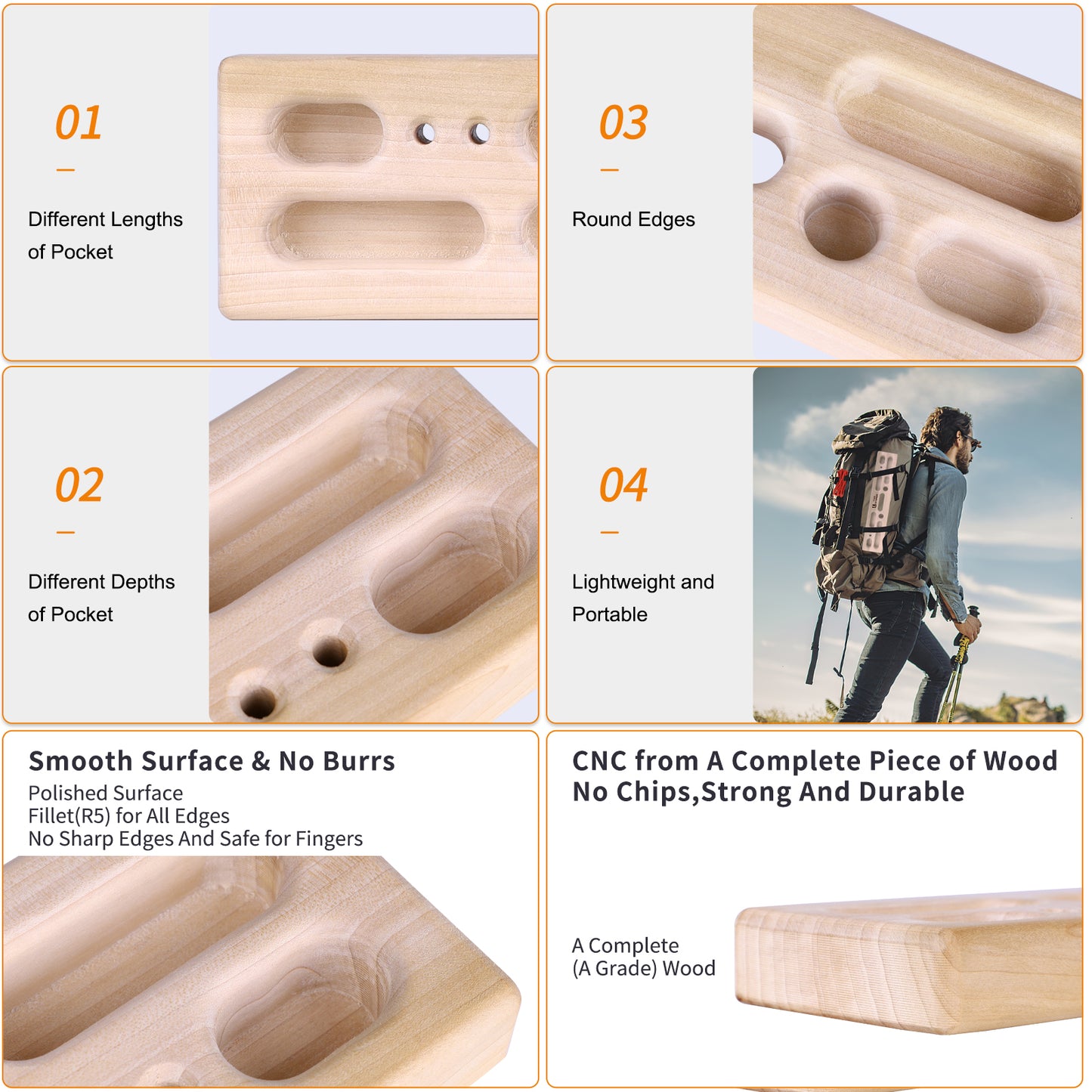 Portable Hangboard Rock Climbing | Climbing Hangboard as Hang Boards for Climbing Training
