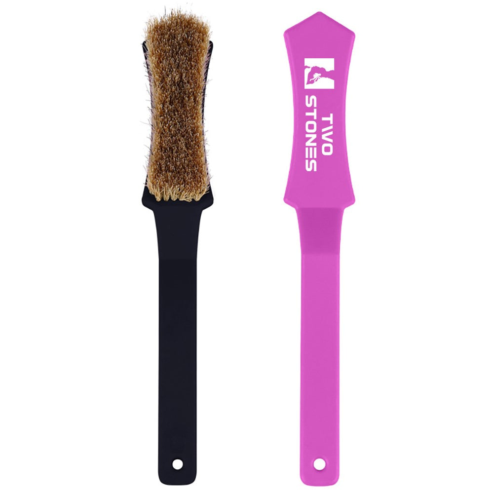 TWO STONES Best Rock Climbing Brushes | Bouldering Brush | Chalk Brush as Rock Climbing Gifts for Rock Climber