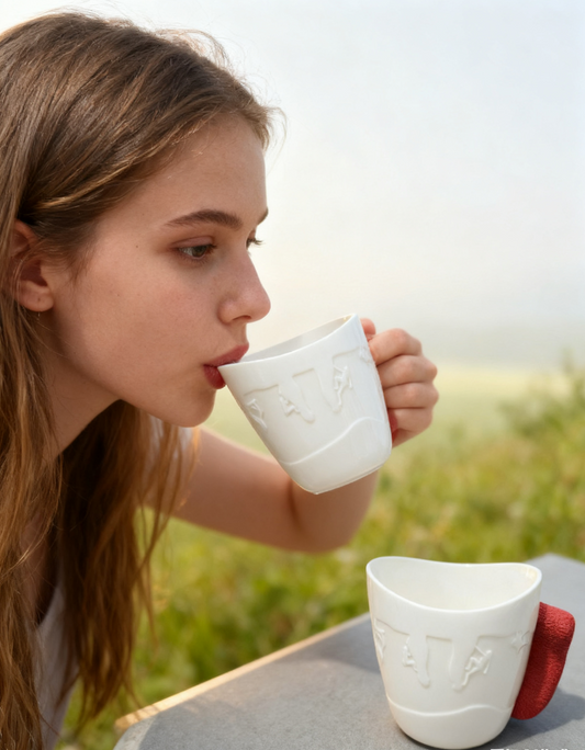 The Climbing Mug: Let Every Sip Be an Upward Journey-E