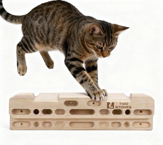 The Two Stones Hangboard: Where Nature Meets Engineering for Ultimate Grip Strength -E