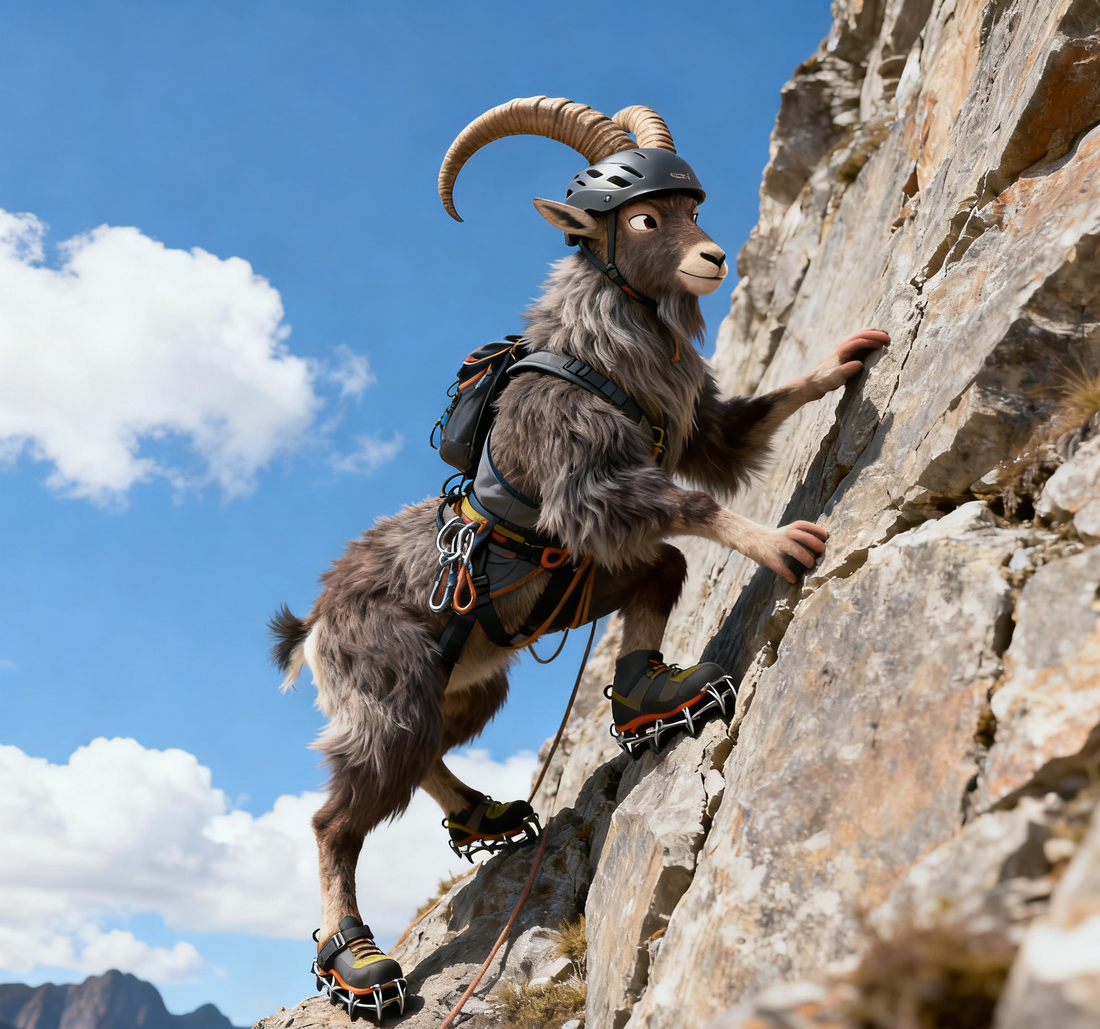 Title: The Ultimate Climber's Mindset: Lessons from a Mountain Goat  -E