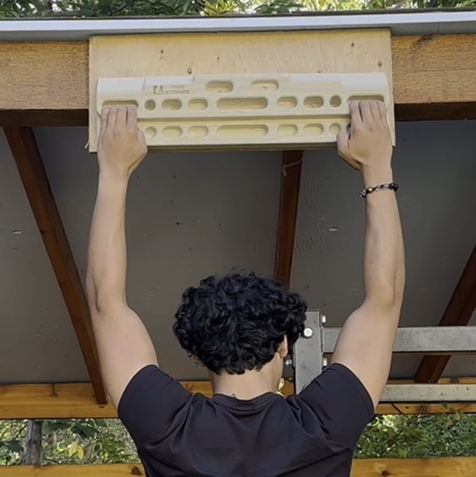 Two Stones Hangboard – The Portable Grip Arsenal That Goes Where You Go -E