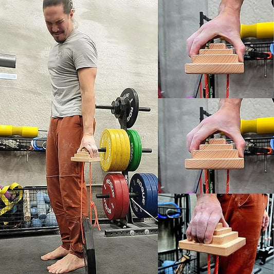Unlock a Mighty Grip: The Two Stones Pinch Block - Your Ultimate Training Tool  -E