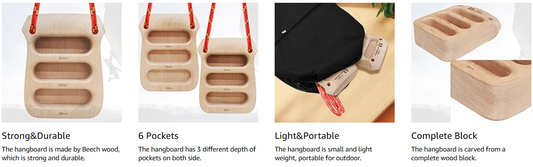 Strength in Simplicity: The Two Stones Portable Hangboard That Travels With You -E