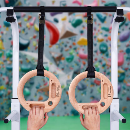 Portable Hangboard Rock Climbing as Pull Up Ring for Rock Climbers Trainning Indoor or Outdoor