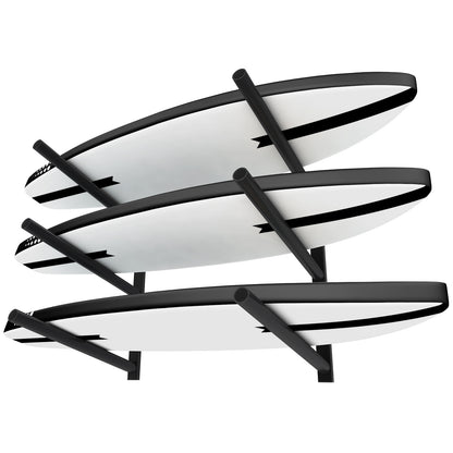 Surfboard Rack for Wall | Surfboard Wall Mount | Paddle Board Rack | Surfboard Wall Rack | Paddle Board Wall Rack | Surf board Wall Mounts | Surf Rack for Board Storage (CJ-OT2202) (3 Layers)