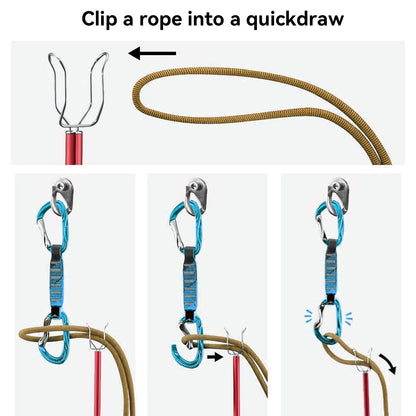 Stick Clip Rock Climbing Brush with Extendable Pole| Angle Adjustable Bouldering Chalk Brush Climbing Sticks