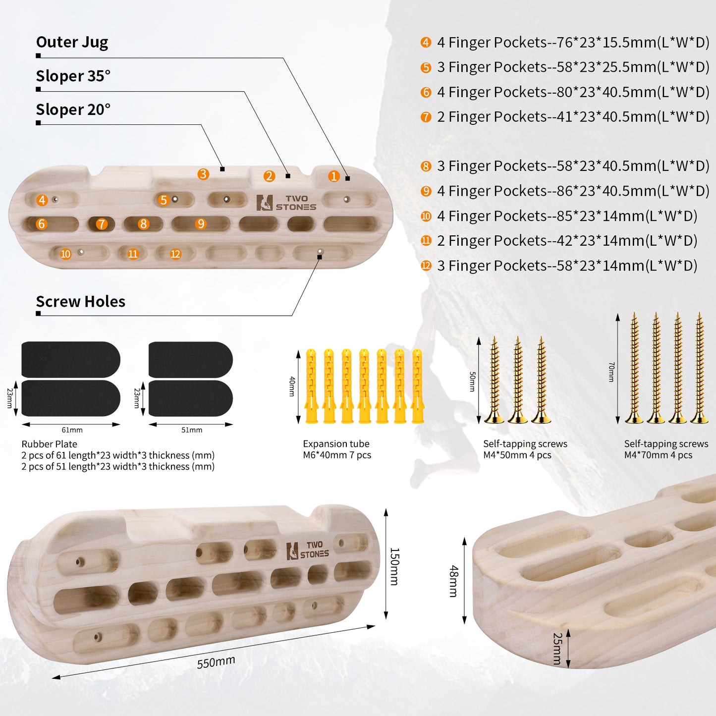 climbing fingerboard