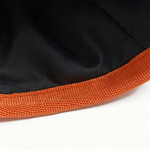 Reinforced rim helps keep the opening in shape.