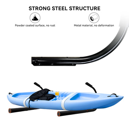 TWO STONES Surfboard Wall Mount | Surfboard Rack | Surf Board Wall Hangers | Longboard Wall Mount | Surf Rack for Wall and Roof