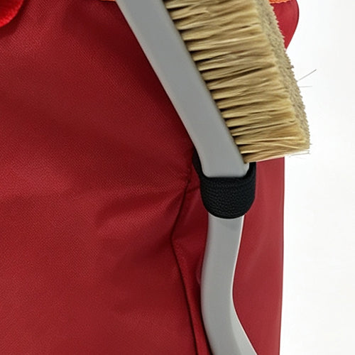Includes an integrated slot for a climbing brush, keeping it easily accessible.