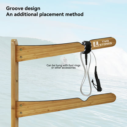 TWO STONES Surfboard Racks for The Wall, Surfboard Rack Hanger Works as a Shortboard, Skimboard & Longboard Hanger or Stand (CJ-OT2304)