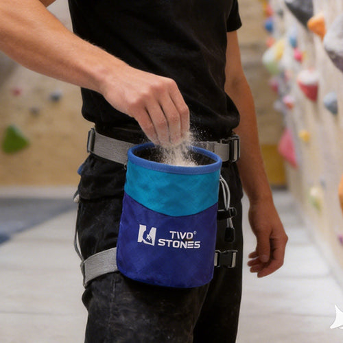 Provides convenient access to chalk, ensuring you’re always ready for your next move on the wall.