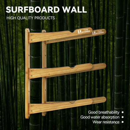 TWO STONES Surfboard Racks for The Wall, Surfboard Rack Hanger Works as a Shortboard, Skimboard & Longboard Hanger or Stand (CJ-OT2304)