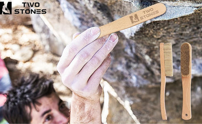 Premium Wooden Bouldering Brush with Strong Handle, Uni-Sex Boulder Brushes as Rock Climbing Gift (CJ-CB2001A-B-TS)