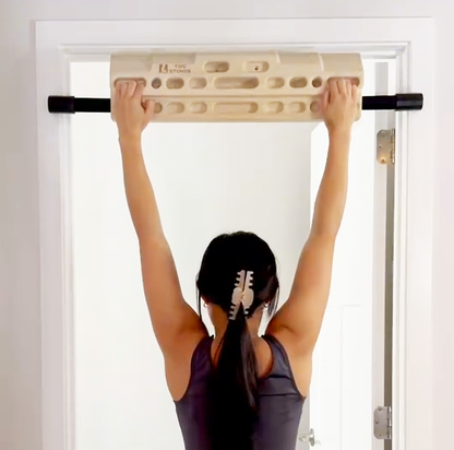 Hangboard Rock Climbing Hangboard for Doorway; Hang Boards for Climbing Training as Climbing Fingerboard in Door with Phone Holder