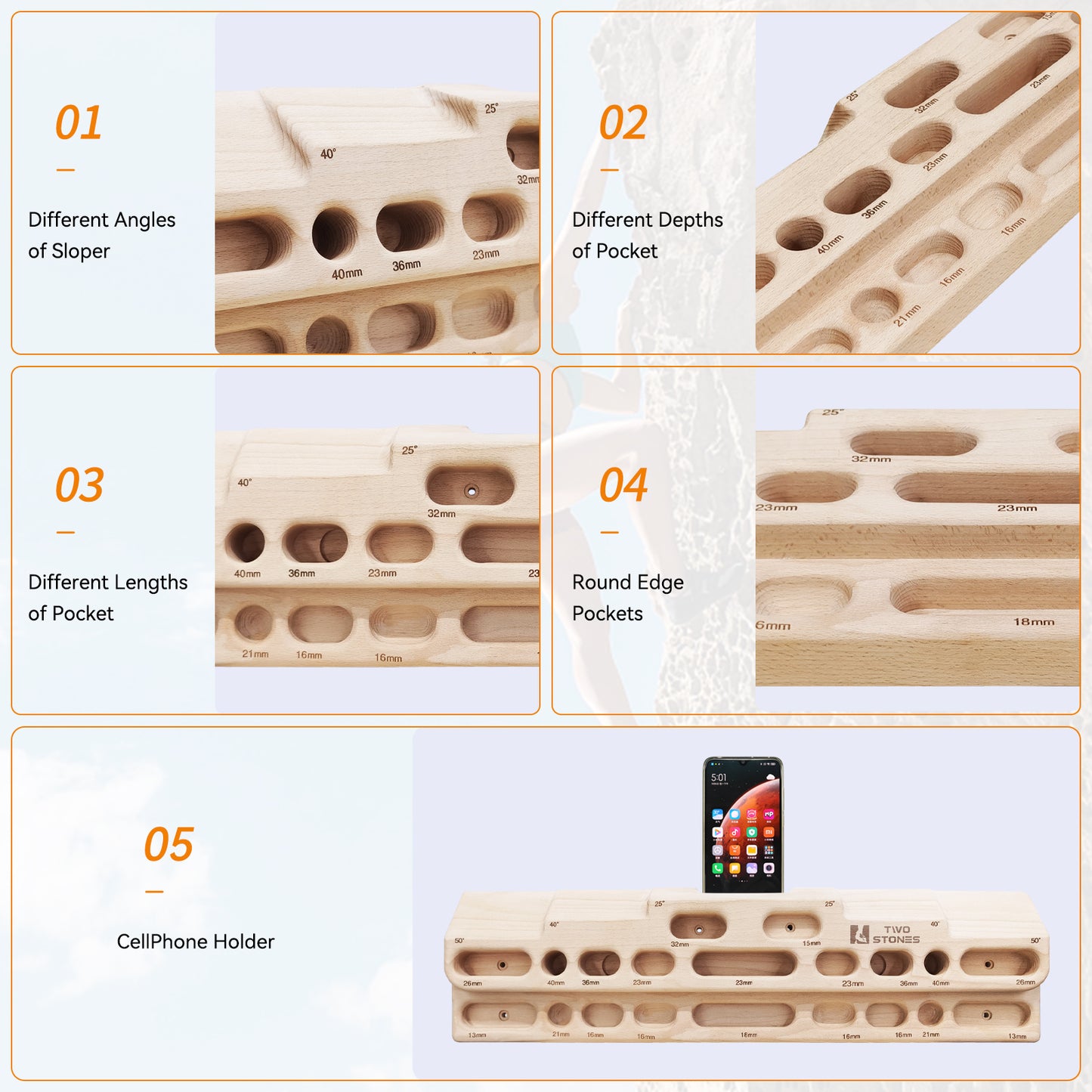 climbing fingerboard