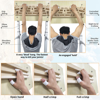 how to install the TWO STONES climbing hangboard on a wall for home training