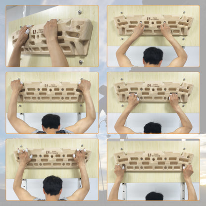 how to install the TWO STONES climbing hangboard on a wall for home training