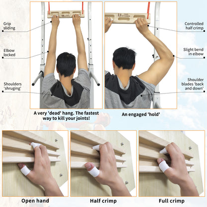 Best Rock Climbing Hangboard | Portable Hangboards | Wooden Hanging Board as Gifts for Rock Climbers