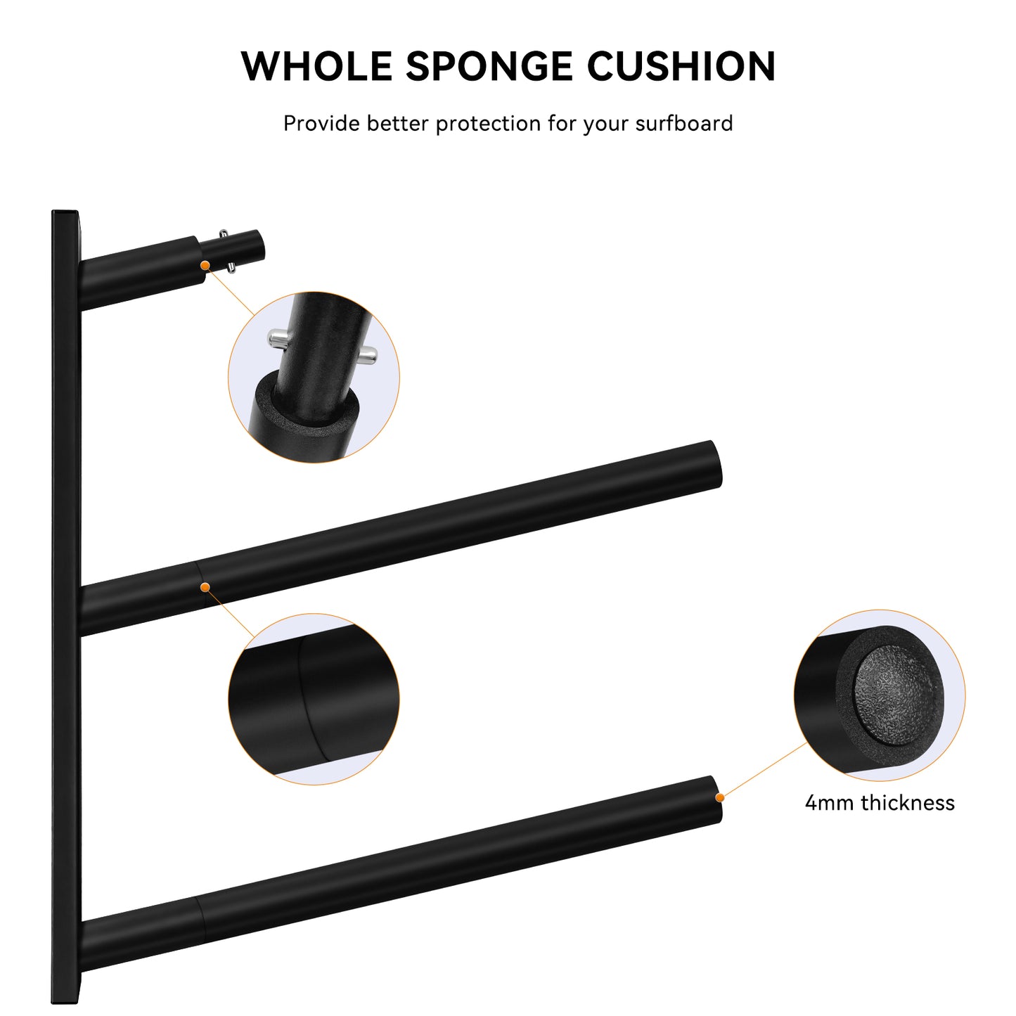 Surfboard Rack for Wall | Surfboard Wall Mount | Paddle Board Rack | Surfboard Wall Rack | Paddle Board Wall Rack | Surf board Wall Mounts | Surf Rack for Board Storage (CJ-OT2202) (3 Layers)