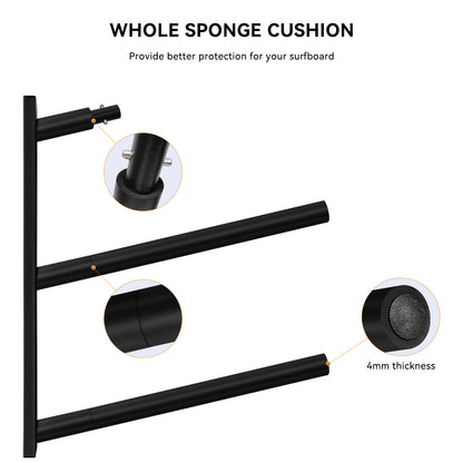 Surfboard Rack for Wall | Surfboard Wall Mount | Paddle Board Rack | Surfboard Wall Rack | Paddle Board Wall Rack | Surf board Wall Mounts | Surf Rack for Board Storage (CJ-OT2202) (3 Layers)