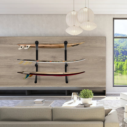 Surfboard Rack for Wall | Surfboard Wall Mount | Paddle Board Rack | Surfboard Wall Rack | Paddle Board Wall Rack | Surf board Wall Mounts | Surf Rack for Board Storage (CJ-OT2202) (3 Layers)