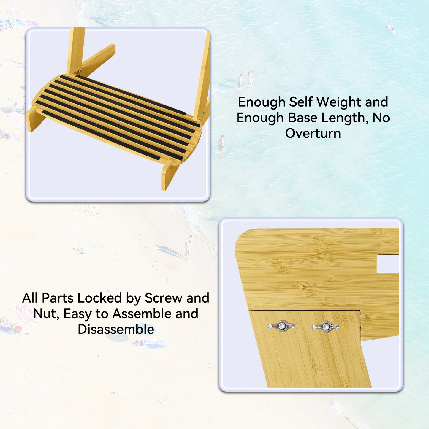 TWO STONES Vertical Surfboard Rack | Surfboard Stand - Surf Rack of Free Wall Mount, Freestanding Surf Board Holder for Shortboard, Paddleboard, Snowboard, Skateboard, Ski and Wakeboard(4 Boards)
