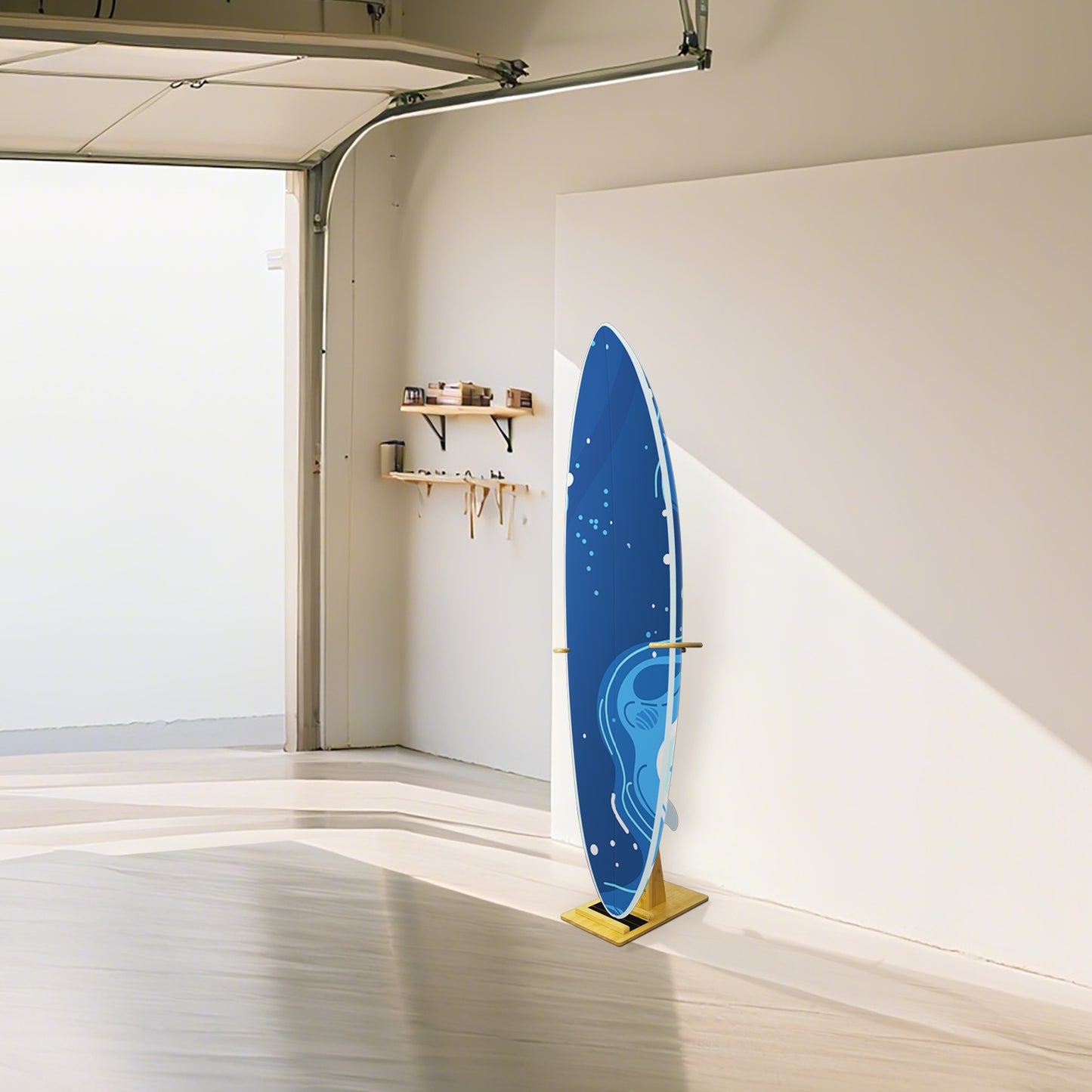 TWO STONES Paddle Board Rack Storage, Vertical Surfboard Stand, Surfboard Rack for Wall-Free to Display Indoor and Outdoor Hold Up to 80cm Width