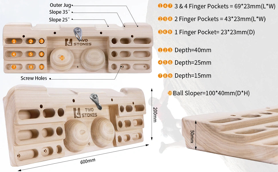 climbing fingerboard