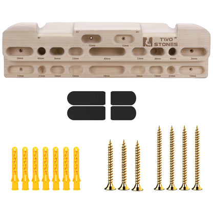 Wood climbing hangboard wall mounted fingerboard for rock climbing strength training equipment